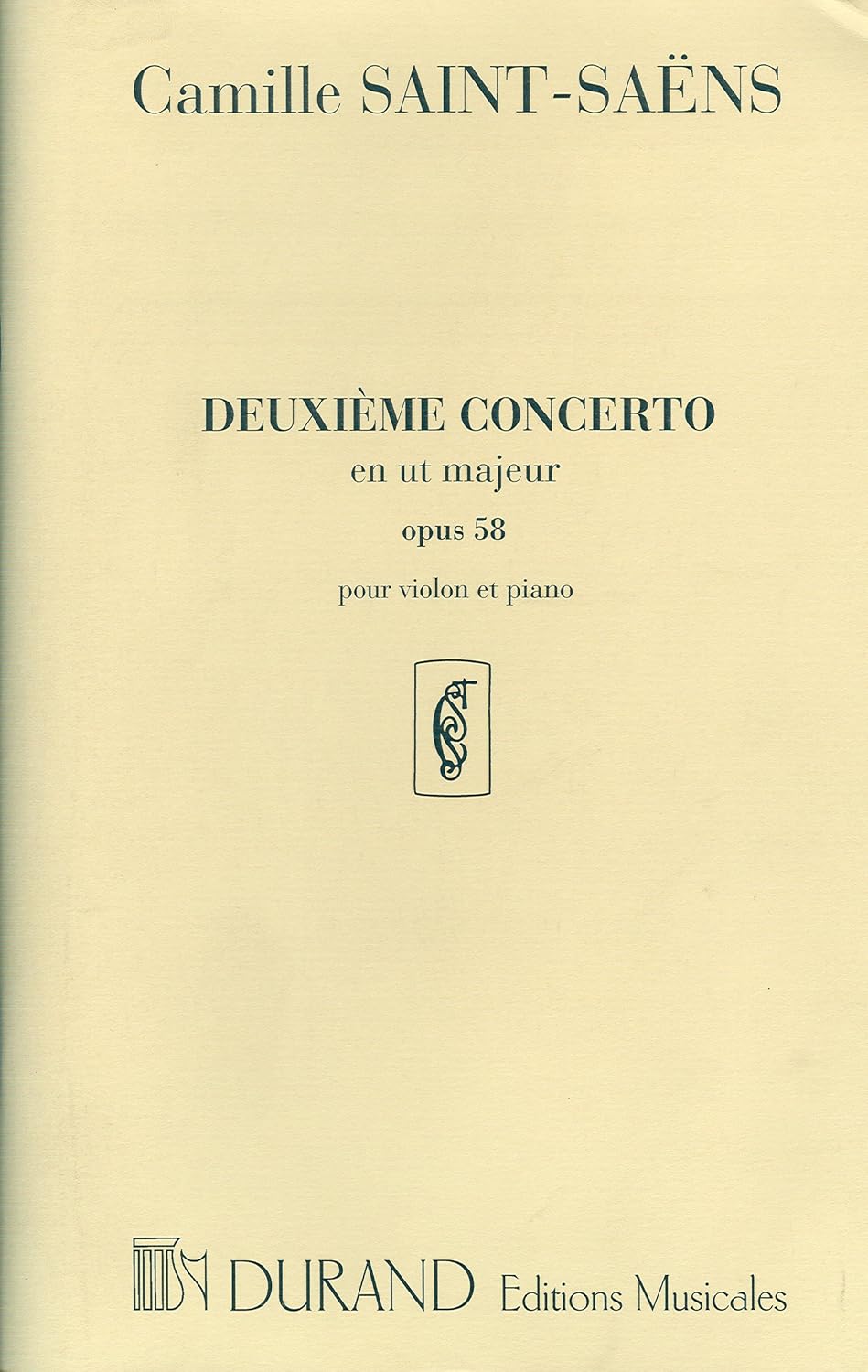 Concerto N 2 Op 58 Violon [Paperback] Camille Saint-Saëns