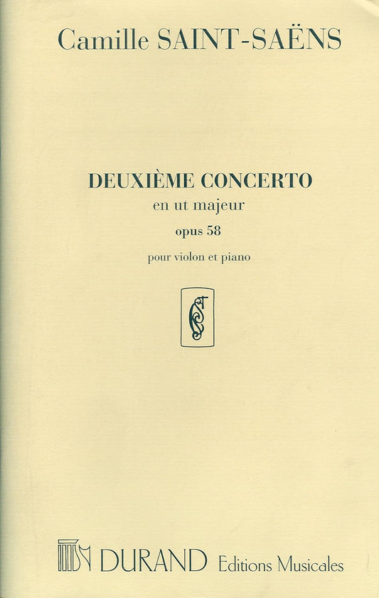 Concerto N 2 Op 58 Violon [Paperback] Camille Saint-Saëns