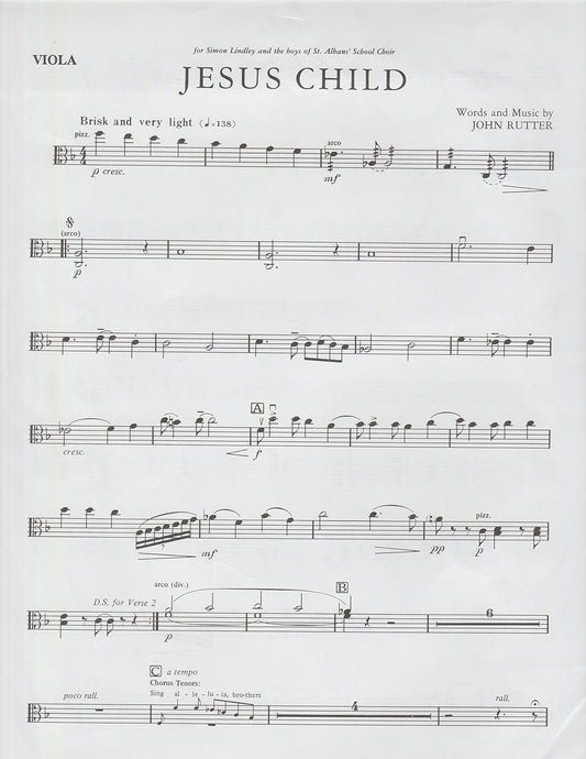 Jesus Child. By Rutter, John