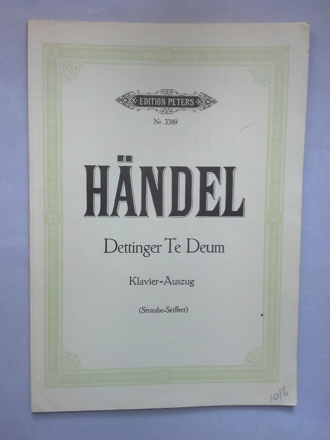 Dettinger Te Deum. Te Deum For The Victory Of Dettingen. by George Frideric Handel SSATB - Sheet Music