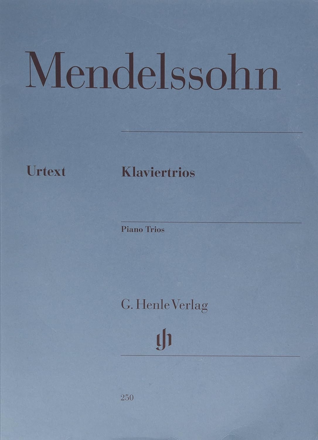 Piano Trios Violin And Violoncello Parts. By Felix Mendelssohn