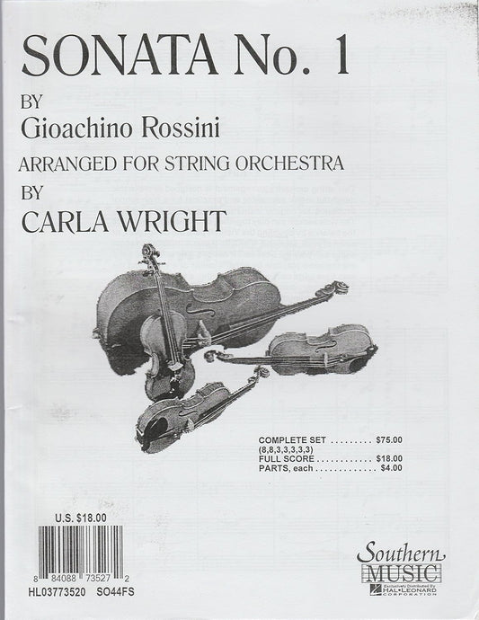 Sonata No. 1 (String Orchestra Music/string Orchestra). [Paperback] Gioachino Rossini