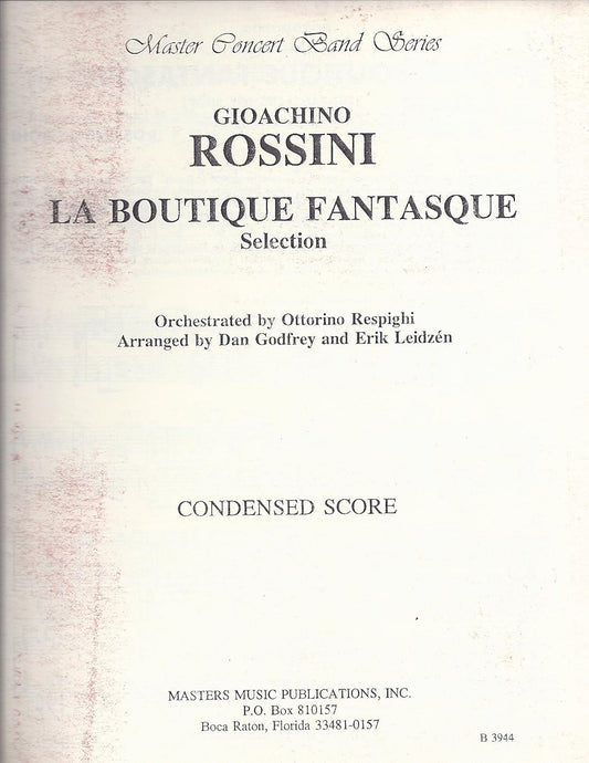 La Boutique Fantasque - Suite Composed By Gioachino Rossini. [Paperback] Gioachino Rossini