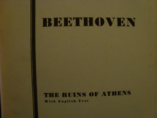 Ruins of Athens, Op. 113: SATB with Treble & Bass Soli (English Language Edition) (Kalmus Edition) Beethoven, Ludwig van