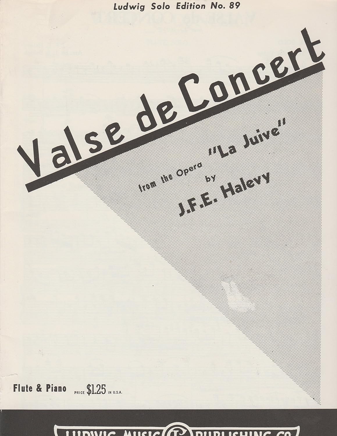 Valse De Concert Composed By Halevy/l.l. Balogh. For Flute (Or Piccolo) Solo. Woodwind. Grade 4. [Paperback] Halevy/L.L. Balogh