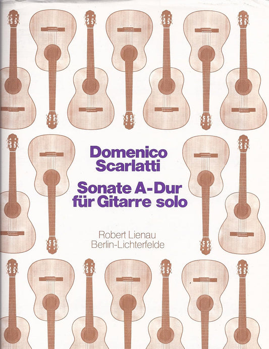 Snate A-dur Fur Gitarre Solo. By Domenico Scarlatti. Single Sheet Music. [Paperback] Domenico Scarlatti