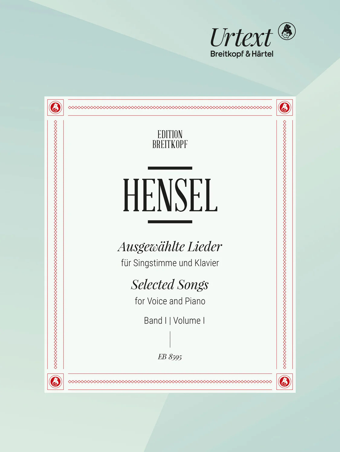 Ausgewahlte Lieder, Band 1 By Fanny Hensel. Edited By Annette Maurer. For Voice, Piano. Paperback. Edition Breitkopf. Urtext Edition. 64 Pages. [Paperback] Fanny Hensel