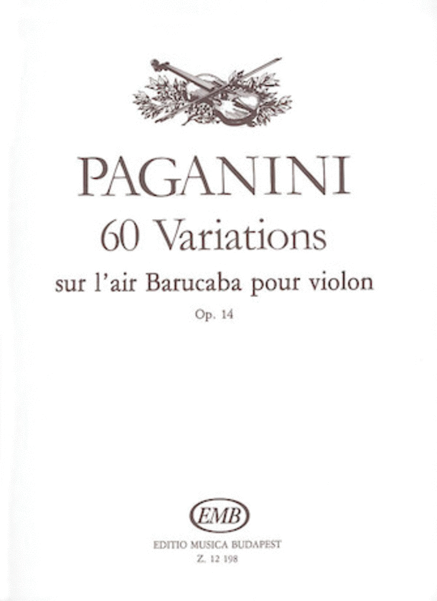 60 Variations sur l'air Barucaba, Op. 14 (Devich)