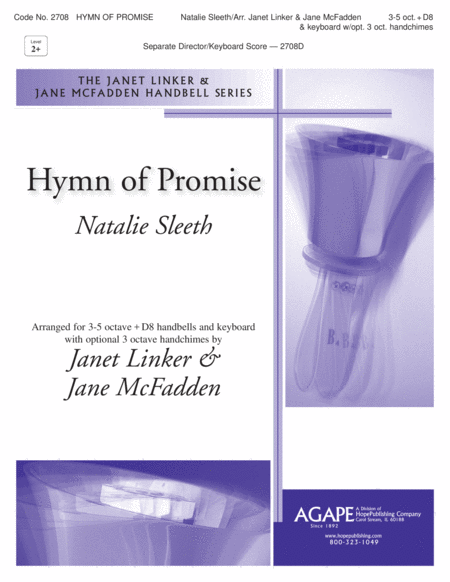 HYMN OF PROMISE - Natalie Sleeth - Janet Linker Jane McFadden - Handbells - Sheet Music
