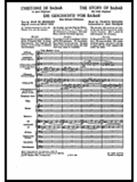 L'histoire De Babar. (Full Score). By Francis Poulenc. Music Sales America. Post-1900. 72 Pages. [Ring-bound] Francis Poulenc