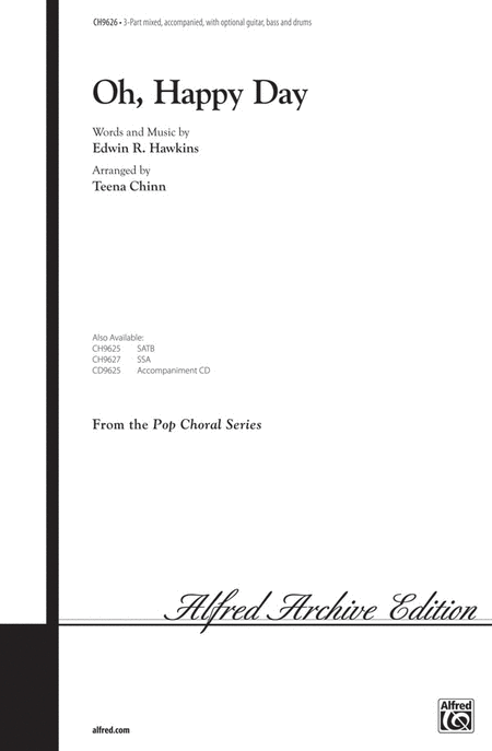 Oh Happy Day by Edwin Hawkins 3-Part - Sheet Music.