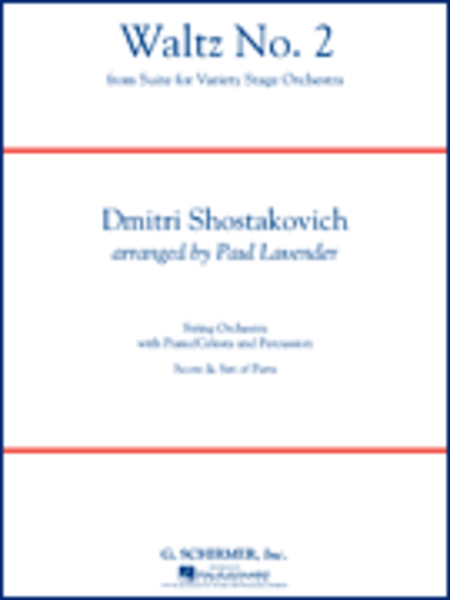 Waltz (From Jazz Suite No. 2) Full Score By Dmitri Shostakovich. String Orchestra. 16 Pages. [Paperback] Dmitri Shostakovich