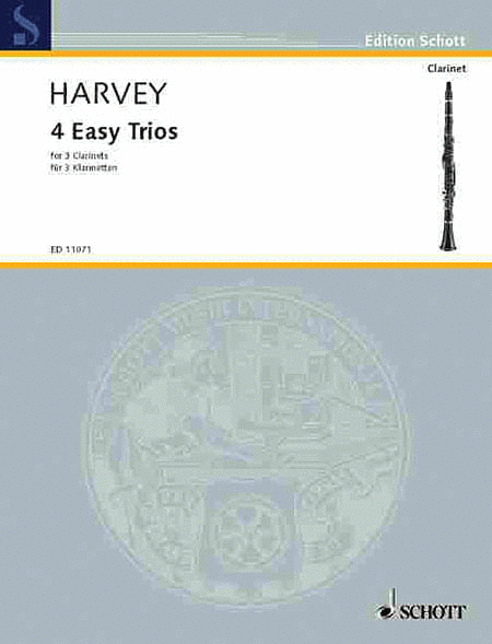 4 Easy Trios for 3 Clarinets by Paul Harvey Clarinet - Sheet Music