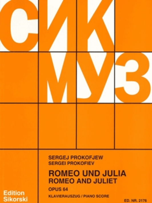Romeo und Julia (Romeo and Juliet), Op. 64. By Sergei Prokofiev. Piano Solo - Sheet Music