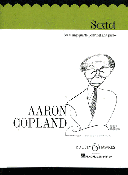 Sextet for String Quartet, Clarinet and Piano by Aaron Copland Clarinet - Sheet Music