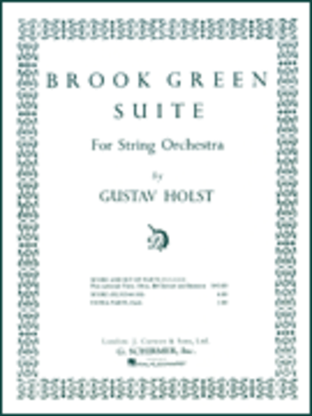 Holst: Brook Green Suite (Double Bass) [Sheet music] G SCHIRMER, INC