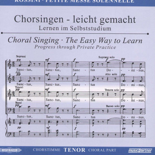Petite Messe Solennelle. G. ROSSINI. CHORSTIMME TENOR
